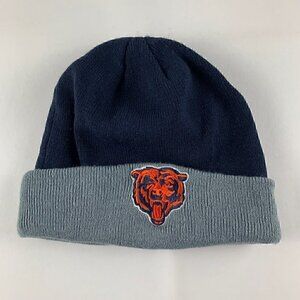 Chicago Bears NFL Navy Blue Gray New Era Beanie Cap Hat